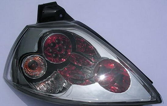 Задние фонари Renault Megane Mk2 2003-2007 хромированные диодные RNMEG03-740H-N 