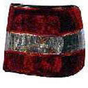 Фонарь задний внешний правый (для кузова седан) прозрачный хрустальный красно-белый BMW E34 88-95 BME3488-743RW-R 63211384010