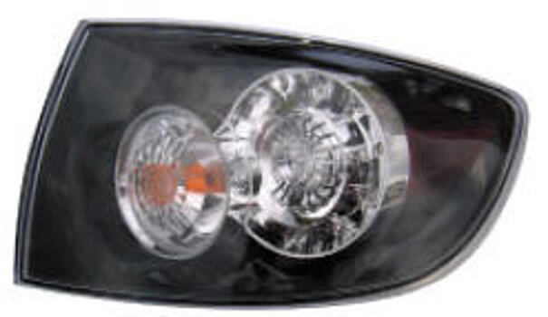 Фонарь задний внешний правый (для кузова седан) прозрач, с диодным габаритом, СТОП СИГНАЛ MAZDA 3 04-08 MZX0304-743-R BAN751150B