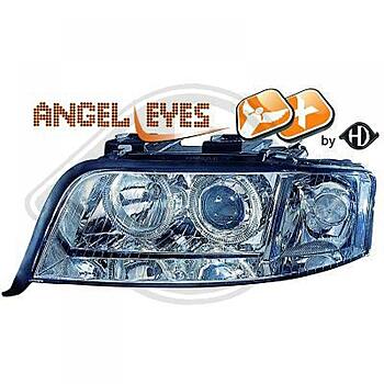 Фары Audi А6 С5 01-04 ангельские глазки (под ксенон) 1025580 
