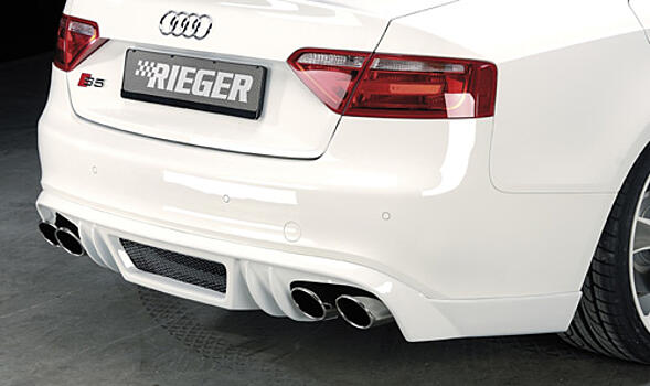 Юбка заднего бампера Audi A4 B8 S-Line/ S4 седан/ универсал RIEGER 00055512 