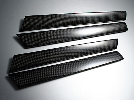 Вставки в двери из карбона Audi A3 8P 05-10 Stripes 4D A3S Carbon 