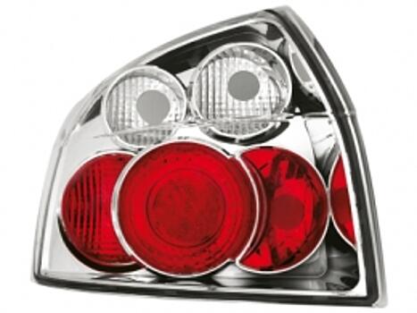Задние фонари Audi A4 B6 седан красные/хром RA05 / AI0A401-740H-N 