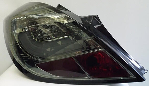 Задние фонари Opel Corsa D 5-дв. 06- тонированные, внутри хром OPCOR06-743H-N SK1700-COS065DV2-S