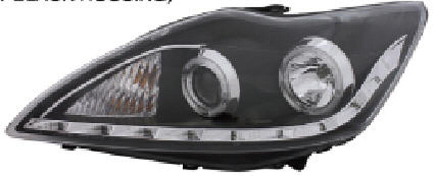 Фары передние Ford Focus 2 RS 08-10 LED черные FDFOC08-005B-N 1754444+1754446 FR573-B3WC0