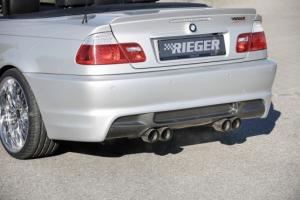 Товар с которым покупают Диффузор заднего бампера для сдвоенного выхлопа справа + слева Carbon-Look 4x90mm BMW 3 E46 M3-look 