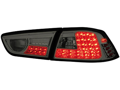 Задние фонари на Mitsubishi  Lancer 08+   затемненные, диодные LED RM03LS 