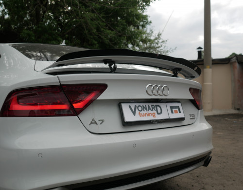 Спойлер накладка на крышку багажника Audi A7 S7 AU-A7-1F-SLINE-CAP1 