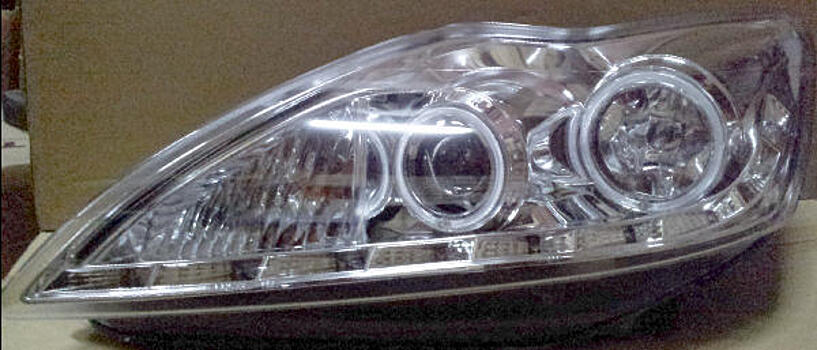 Фары передние Ford Focus 2 RS 08-10 LED хромированные  FDFOC08-004H-N 1744971+1744977 FR573-B2WC0