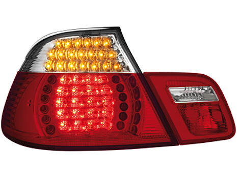 Задние фонари на BMW E46 Cabrio 03-06 красные, диодные LED и диодный поворотник 1215995 