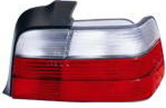 Фонарь задний внешний правый (для кузова седан) красно-белый BMW E36 91-98 BME3691-742WR-R 63219403101