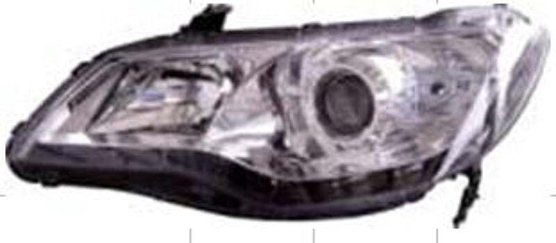Фары передние, с LED диодной полосой, под корректор с линзой, (для кузова седан) (хромированный хаузинг) HONDA CIVIC СЕДАН 06- HDCVC06-002H-N 