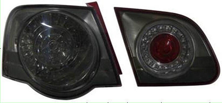 Задние фонари на VW Passat 05- хром / тонированные LED с диодной полосой VWPAS05-761H-N 441-1982F3LD-UE