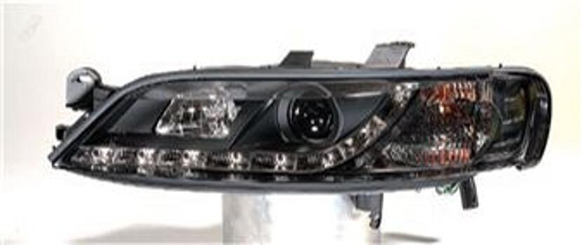 Фары передние (диодная LED полоса DEVIL EYES) черные OPEL VECTRA B 96-02 OPVCA96-003B-N 1216527+1216528+1226068+1226069