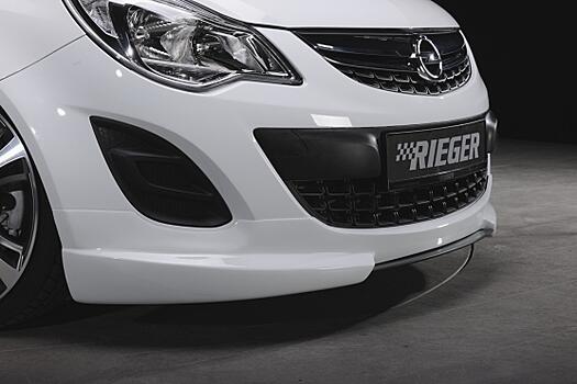 Сплиттер переднего бампера для Opel Corsa D с 11- Carbon-Look (только для юбки ригер 00058946 или 00058950) 00099337 