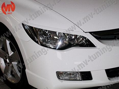 Реснички на фары Honda Civic 4D 2006-2012 VAR№1 узкие 107	50	01	01	01 