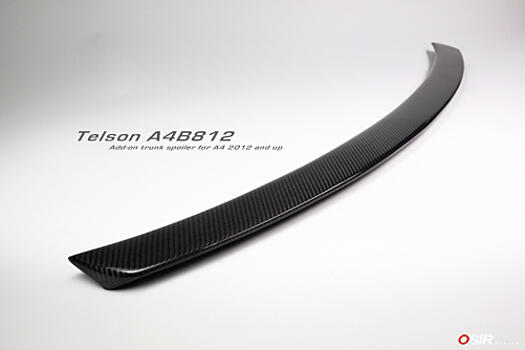 Спойлер из карбона на крышку багажника Audi A4 B8 2012- Osir Design Telson A4 B812 Carbon 