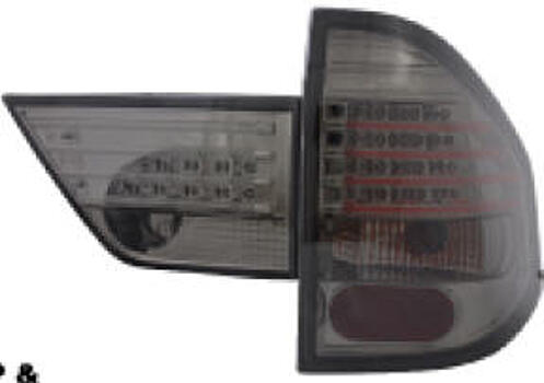 Задние фонари (4шт) диодные хромированные тонированные BMW E83 X3 04- BM0X304-760H-N / 1275992 63216990170+63216990169+63213420206+63213420203