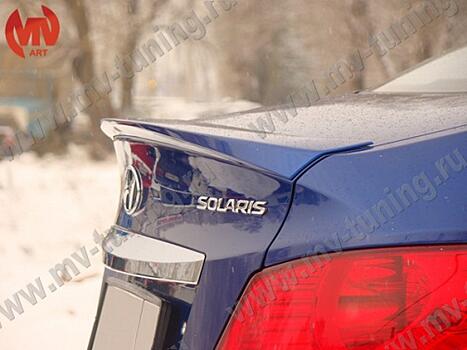 Спойлер лип на крышку багажника Hyundai Solaris  128	50	03	01	01 