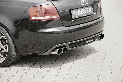 Диффузор для заднего бампера Audi A4 B6 8H кабриолет Carbon-Look RIEGER 00099818/ 00099819/ 00099820 