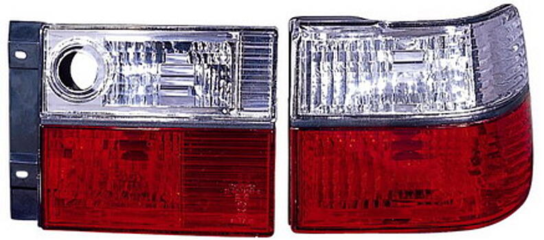 Задние фонари VW Vento 92-98 красно-белые, с выемкой под замочную скважину в крышку багажника VWVEN92-760RW-N 441-1917FXBEVCR