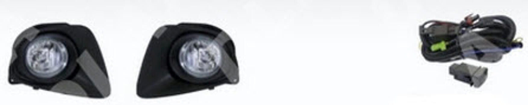 Противотуманные фары ПТФ с проводкой, кнопкой и решетками в бампер MAZDA 2 07-09 MZX0207-071-N 