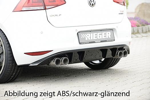 Диффузор заднего бампера VW Golf 7 12- 3-дв. и 5-дв. под сдвоенный выхлоп слева + слева  00059558 