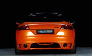 Юбка заднего бампера Audi TT 8J 09.06- RIEGER Carbon-Look 00099047 
