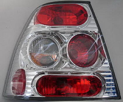 Задние фонари VW Jetta 4 98- прозрачные, внутри черные  VWBOR98-740B-N 