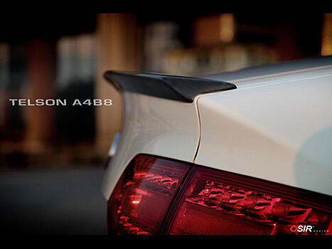 Спойлер на крышку багажника Audi A4 B8 09- Osir Design Telson A4 B8 Fiber 