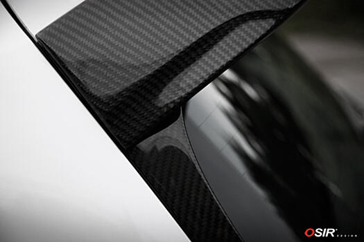 Накладки на стекло задней двери VW Golf Mk7 Carbon Osir Design FIN GT7 carbon 