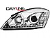 Фары передние Kia Ceed 07-11 с LED диодной полосой дневного света хром SWKI01GX / KACEE07-000H-N  -- Фотография  №1 | by vonard-tuning