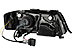 Фары передние Audi A6 С5 97-01 LED габаритная полоса, черные SWA06GXB / AI0A697-005B-N 4B0941003BJ+4B0941004BJ SK3400-ADA601-CJM -- Фотография  №3 | by vonard-tuning