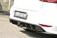 Диффузор заднего бампера VW Golf 7 R-line черный глянец под двойной выхлоп по центру 00088093  -- Фотография  №2 | by vonard-tuning