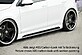 Накладки на пороги VW Golf 7 12- 3-дв. и 5-дв. / Golf 7 GTI 12- 3-дв. и 5-дв. с вырезом 00059555 + 00059556  -- Фотография  №2 | by vonard-tuning