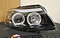 Фары передние BMW 3er E90 05-08 LED диодные ангельские глазки (черные) SWB12SB / BME9004-006B-N / SK3300-103054D-EJM  -- Фотография  №1 | by vonard-tuning