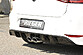 Диффузор заднего бампера VW Golf 7 R-line черный глянец под двойной выхлоп по центру 00088093  -- Фотография  №1 | by vonard-tuning