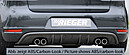 Диффузор заднего бампера для сдвоенной выхлопной трубы справа+слева VW Golf 6 с 08- RIEGER 00059545  -- Фотография  №1 | by vonard-tuning