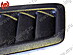 Жабры на капот Ford Focus  в стиле RS текстурный пластик 102	50	14	02	01  -- Фотография  №3 | by vonard-tuning