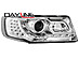 Фары передние на Audi 100  хром, LED диодной полоской SWA12GXL / 1021285  -- Фотография  №2 | by vonard-tuning